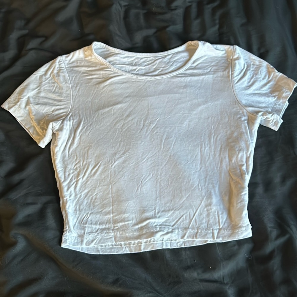 Women’s Cotton Basic Scoop Neck Crop Top